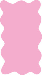 Freeform Soft Edge Rectangle in Pink