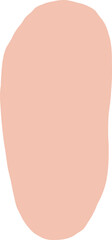 Fototapeta premium Freeform Light Peach Oval Element