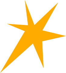 Obraz premium Dynamic Angular Starburst With Elongated Points