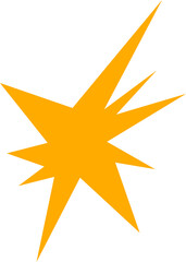 Obraz premium Radiating Starburst Silhouette With Side Flares