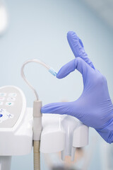 Interaction of Dental Equipment with Gloved Hands During Various Procedures and Treatments