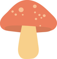 Forest mushroom. Vector stock illustration eps10. Adobe Illustrator Artwork