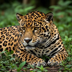 Obraz premium jaguar in the forest 