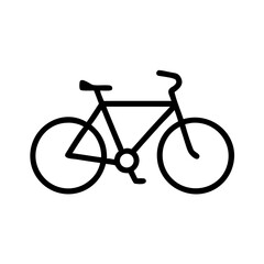 Fototapeta premium Classic Bicycle Icon A Simple and Elegant Representation of Cycling and Eco-Friendly Transportation on a Clear Transparent Backdrop for Digital Projects