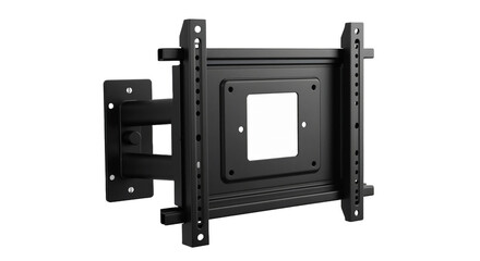 TV wall mount bracket on white background, copy space