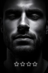 Obraz premium Man's Sweaty Expression