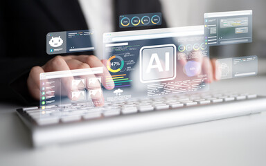 AI assistant with LLM, big data, machine learning, and generative AI powers prompt engineering and...