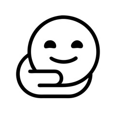 Hugging Face Emoji on Transparent Background Expressing Warmth and Affection for Digital Communication and Expressive Visuals in Modern Designs and Social Media