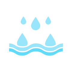 Absorption icon on white, absorb water vector illustration, pictogram isolated on white background. color editable
