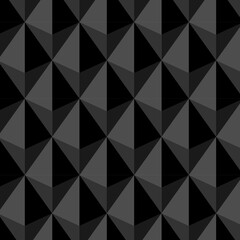 Pattern in gray tones. Geometric background. Seamless 3D gray background. Wrapping, wallpaper, fabric