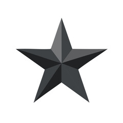 Fototapeta premium Elegant Five Pointed Star Illustration Dark Geometric Star Shape