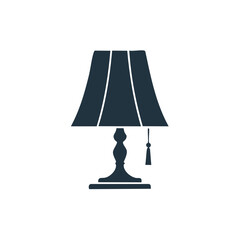 Obraz premium Elegant Lampshade on Decorative Lamp Base with Tassel Detail Lamp Nightstand Lamp Shade