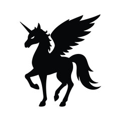 black horse vector illustration