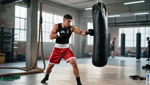 man with boxing gloves