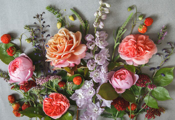 Vibrant Floral Arrangement with Berries