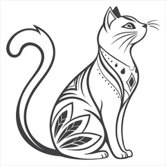 “Elegant Classic Cat Icon Design Brief”