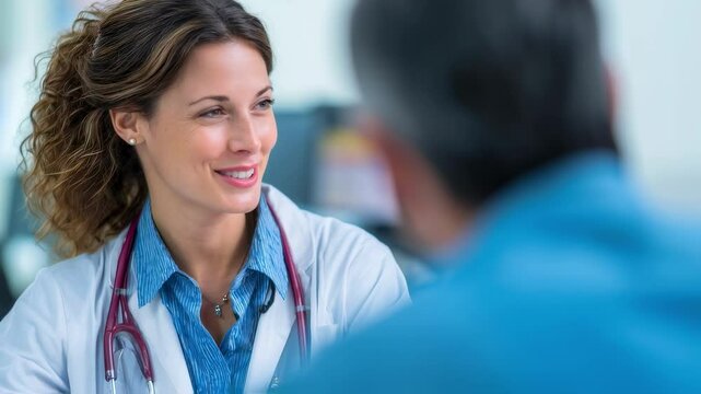 In a warm healthcare atmosphere a doctor provides comprehensive advice on diabetes prevention strategies fostering proactive health management with a patient.