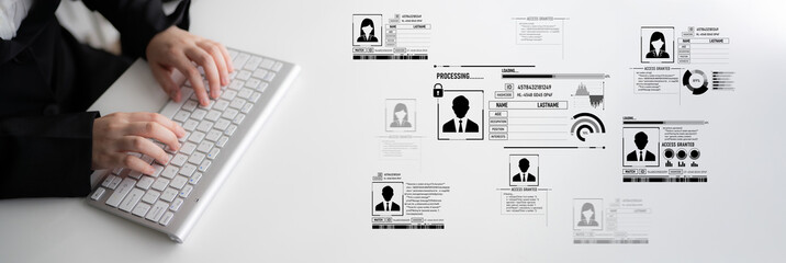 ID security ensures personal data protection with secure login systems, digital identity...