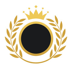 circular growth graph icon with leaves sustainable vector art.