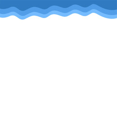 Drak Blue Melting Banner Top Page Edge Shape