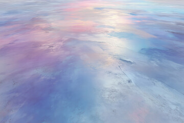 Pastel Painted Concrete Floor with Daylight Highlights