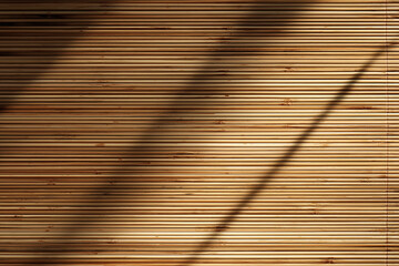 Natural Bamboo Mat Texture with Warm Light