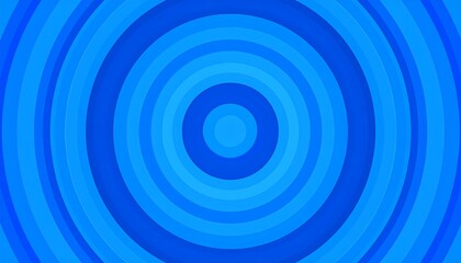 Blue concentric circles (4)