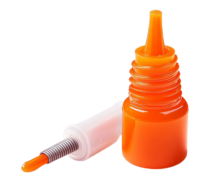 Nail Glue for Nail Art and False Nails - Isolated on White Background