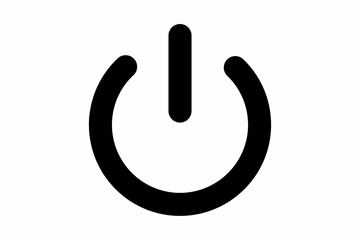 Power button icon for use in posts, stores, and corporate materials. Versatile power button for visual communication in companies, businesses, and social media.