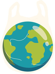 Planet Earth in Plastic Bag
