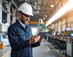 Factory worker using tablet (4)