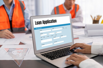 Online loan application form for brisk digital information collection on the internet network