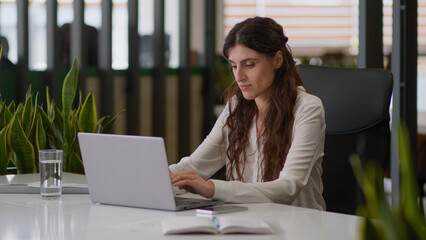 Caucasian business woman employee female manager girl entrepreneur clerk manager businesswoman...