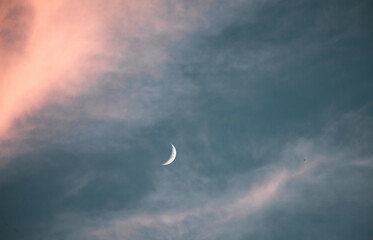 Moon during a cloudy night