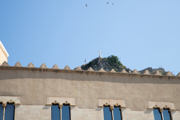 historic old town Taormina  in Messina region of Sicily