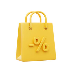 yellow shopping bag