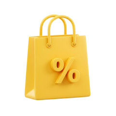 yellow shopping bag