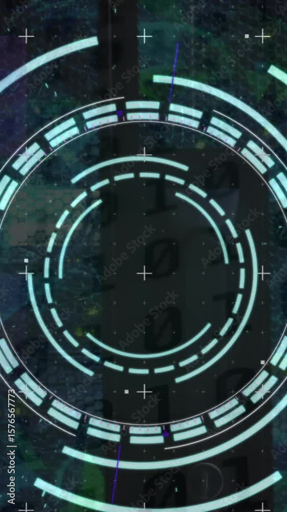 Poster animation of scope scanning and digital data processing