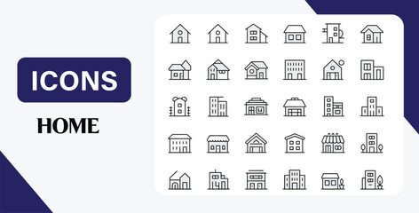 Home Sweet Home A Collection of 40 Exquisite Home Icons for Design Projects