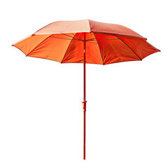 Orange umbrella against a black background