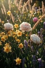 Vibrant Garden Flower Scene