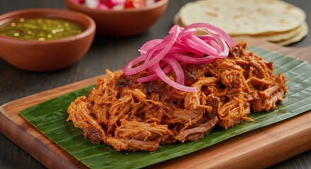 Cochinita Pibil Mexican Achiote Roasted Pork with Pickled Onions