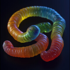 Fototapeta premium Gummi worms.