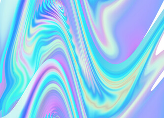 Obraz premium Colorful rainbow abstract background with distorted shapes in blue, pink, green, and purple. Vibrant, modern design perfect for creative projects, digital art, and eye-catching visual content.