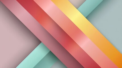 Colorful abstract design with red, yellow, and blue stripes. The design is made up of squares and rectangles, and it has a modern and artistic feel