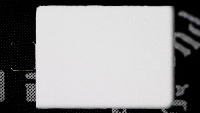 Retro vintage effect damaged film frame overlay. Glitch overlay. High quality photo