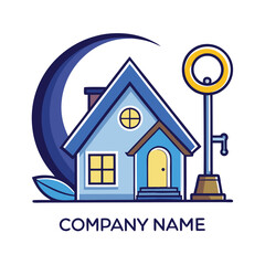 Real Estate Realtor Logo  house vector logo icon on white Background