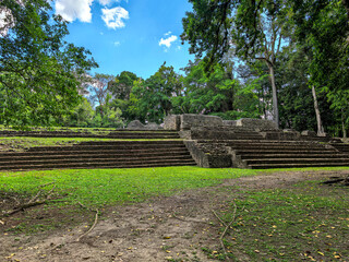 Obraz premium Caracol Mayan archaeological zone in Belize 
