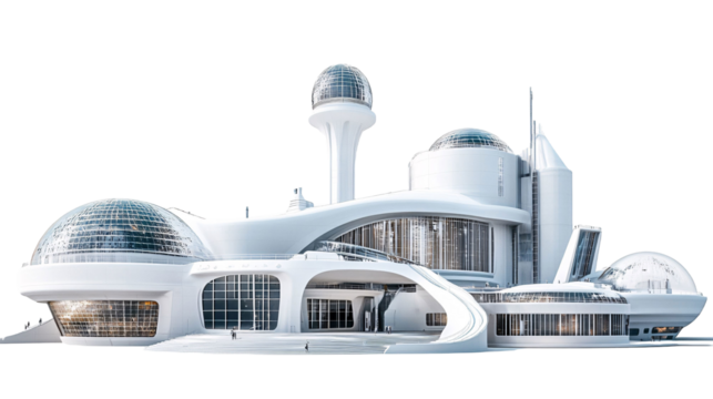 Science Center for Education and Exploration - Isolated on White Background