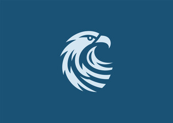 Eagle logo for freedom, strength, or patriotic brand identity.